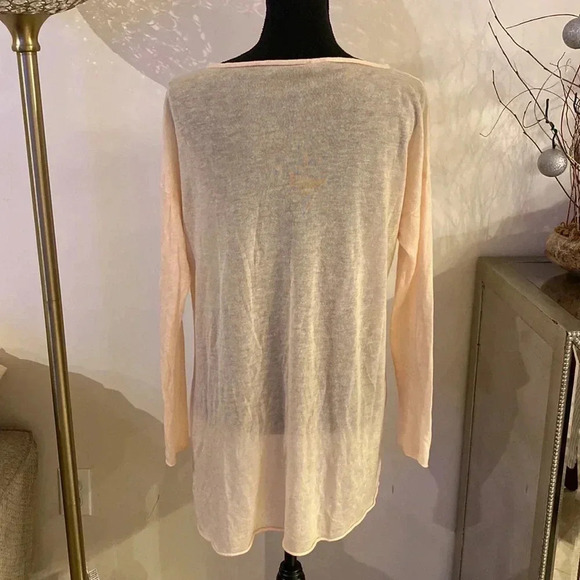 Eileen Fisher peach 🍑 sweater size M - Picture 3 of 6